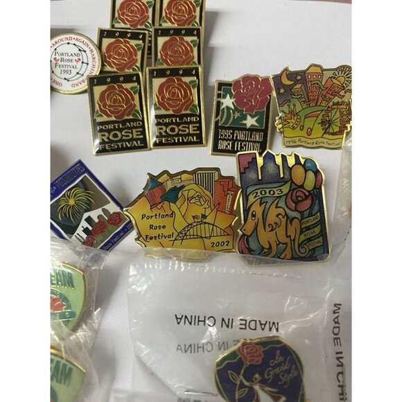 Lot 37 ~ 1989 To 2007 Portland Rose Festival Oregon Vintage Pins - Picture 11 of 12
